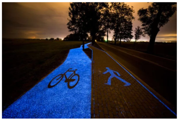 Poland, Roosegaard, solar, bike path, Van Gogh