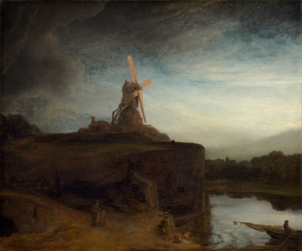 Rembrandt, The Mill, wind, windmill